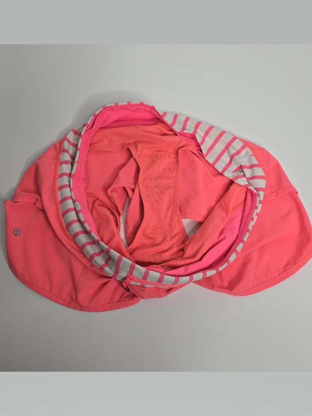 Lululemon Speed Running Shorts Pink Womens Sz 10 Activewear Athletic Striped